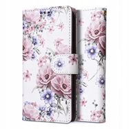 Tech-Protect Wallet Case for Xiaomi Redmi 12 - Pink Flowers, Tech-Protect