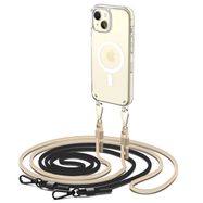 Tech-Protect FlexAir Chain Case with MagSafe for iPhone 15 - Black/Beige, Tech-Protect