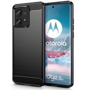 Tech-Protect TPUCarbon Case for Motorola Edge 40 Neo - Black, Tech-Protect