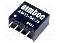 Converter: DC/DC; 1W; Uin: 21.6÷26.4V; Uout: 12VDC; Iout: 83mA; SIP4 AIMTEC