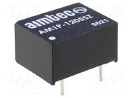 Converter: DC/DC; 1W; Uin: 10.8÷13.2V; Uout: 5VDC; Iout: 200mA; DIP8 AIMTEC