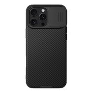 Nillkin CamShield Pro Case for iPhone 16 Pro Max with camera cover - black, Nillkin