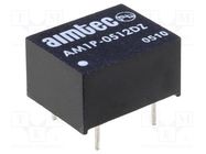 Converter: DC/DC; 1W; Uin: 4.5÷5.5V; Uout: 12VDC; Uout2: -12VDC; DIP8 AIMTEC