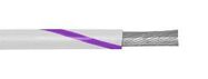 HOOK-UP WIRE, 18AWG, WHITE/PURPLE, 305M