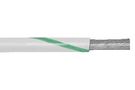 HOOK UP WIRE 1000FT 24AWG CU WHITE/GREEN
