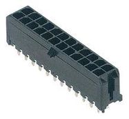 CONNECTOR, HEADER, 8POS, 2ROW, 3MM