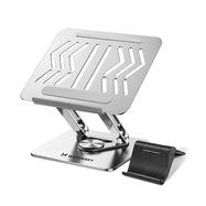 Laptop stand Wozinsky WRS-CPY84SS aluminum + Free! smartphone stand - silver, Wozinsky