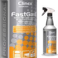 A detergent for cleaning greasy dirt in the kitchen for hoods, countertops, floors and walls CLINEX FastGast 1L, Clinex