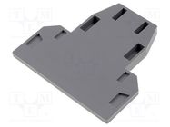 Top compensation plate; grey; polyamide; UKK5 PHOENIX CONTACT