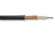 CABLE, COAX, URM76, BLACK 100M