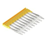 Cross-connector (terminal), Plugged, Number of poles: 10, Pitch in mm: 3.50, Insulated: Yes, 17.5 A, yellow Weidmuller