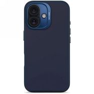 Decoded AntiMicrobial Silicone Backcover Case with MagSafe for iPhone 16 - Navy Blue, Decoded