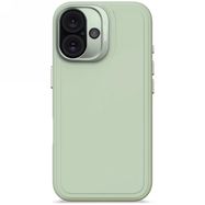 Decoded AntiMicrobial Silicone Stacks Backcover Case with MagSafe for iPhone 16 - Green, Decoded