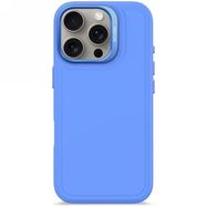 Decoded AntiMicrobial Silicone Stacks Backcover Case with MagSafe for iPhone 16 Pro - Blue, Decoded