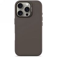 Decoded AntiMicrobial Silicone Stacks Backcover with MagSafe for iPhone 16 Pro - Dark Brown, Decoded