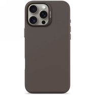 Decoded AntiMicrobial Silicone Backcover with MagSafe for iPhone 16 Pro Max - Dark Brown, Decoded