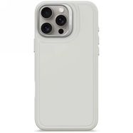 Decoded AntiMicrobial Silicone Stacks Backcover Case with MagSafe for iPhone 16 Pro Max - Gray, Decoded