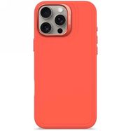 Decoded AntiMicrobial Silicone Stacks Backcover with MagSafe for iPhone 16 Pro Max - Orange, Decoded