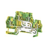 Multi-tier modular terminal, Tension-clamp connection, 1.5 mm², Number of levels: 2, Green/yellow Weidmuller