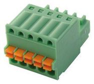 TERMINAL BLOCK, PLUGGABLE, 5POS, 20AWG