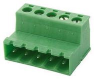 TERMINAL BLOCK, PLUGGABLE, 5POS, 12AWG