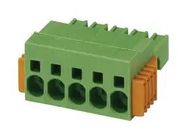 TERMINAL BLOCK, PLUGGABLE, 4POS, 8AWG