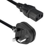 POWER CORD, BS1363A-IEC C13, 2.5M, 10A