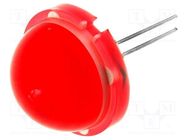 LED; 20mm; red; 4÷13mcd; 120°; Front: convex; No.of term: 2 KINGBRIGHT ELECTRONIC