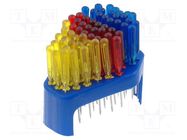 Kit: screwdrivers; slot; 60pcs; 2mm|40mm|80mm DONAU ELEKTRONIK