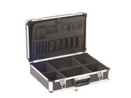 Aluminium Tool Case with 2 Key Locks 455x330x152mm, Black