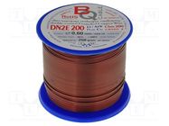 Coil wire; double coated enamelled; 0.6mm; 0.25kg; -65÷200°C BQ CABLE