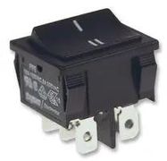 ROCKER SWITCH, DPDT, 10A, 125V, PANEL