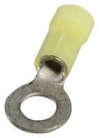 TERMINAL, RING TONGUE, 1/4", 10AWG, YEL