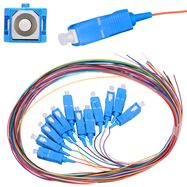 Extralink SC/UPC | Pigtail set | Single mode, 900um, G.657A1, 1m, 12 pcs, 12 colours, EXTRALINK
