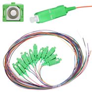 Extralink SC/APC | Pigtail set | Single mode, 900um, G.657A1, 1,5m, 12 pcs, 12 colours, EXTRALINK