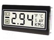 Voltmeter; digital,mounting; -200÷200mV; on panel; LCD; 3,5 digit TDE INSTRUMENTS