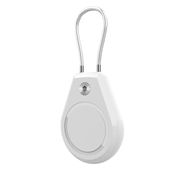 Apple AirTag Case Waterproof with Steel Cable - White, Hurtel