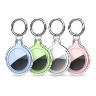 Apple AirTag waterproof case - transparent, green, blue, pink - 4 pieces, Hurtel