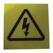 PRE PRINTED LABEL, VINYL, 19 X 19MM/PK50