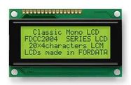 DISPLAY, ALPHANUMERIC, 20X4, YELLOW GRN