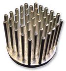 LED HEATSINK, WITH PINS, ROUND