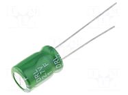 Supercapacitor; THT; 1F; 2.7VDC; ±20%; Body dim: Ø8x12mm; Ifsm: 1.4A SAMXON