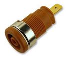 SOCKET, 4MM, SAFETY, BROWN, MVL S