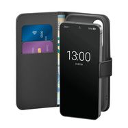 Puro Booklet Case with Flip and Wallet for Samsung Galaxy S25 - Black, Puro