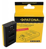 PATONA Dual LCD USB Charger f. GoPro Max SPCC1B, PATONA