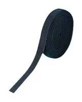 HOOK AND LOOP TIE, BLACK, 15MM, 10M