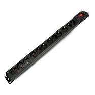Power strip with protection Arcon Multi M12 black - 12 sockets - 1,5 m