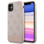 Guess 4G Stripe Collection Case for iPhone 11 / Xr 6.1&quot; - Pink, Guess
