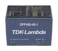 AC-DC CONVERTER, DIN RAIL, 1 O/P, 480W, 10A, 48V