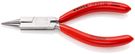 KNIPEX 19 03 130 Round Nose Pliers with cutting edge (Jewellers' Pliers) plastic coated chrome-plated 130 mm